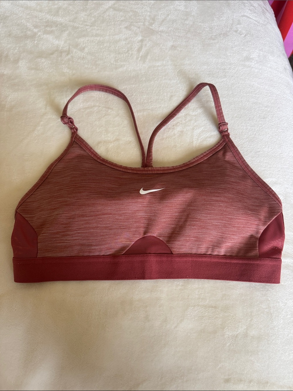 Nike Women's Rosewood Racerback Sports Bra - Maroon